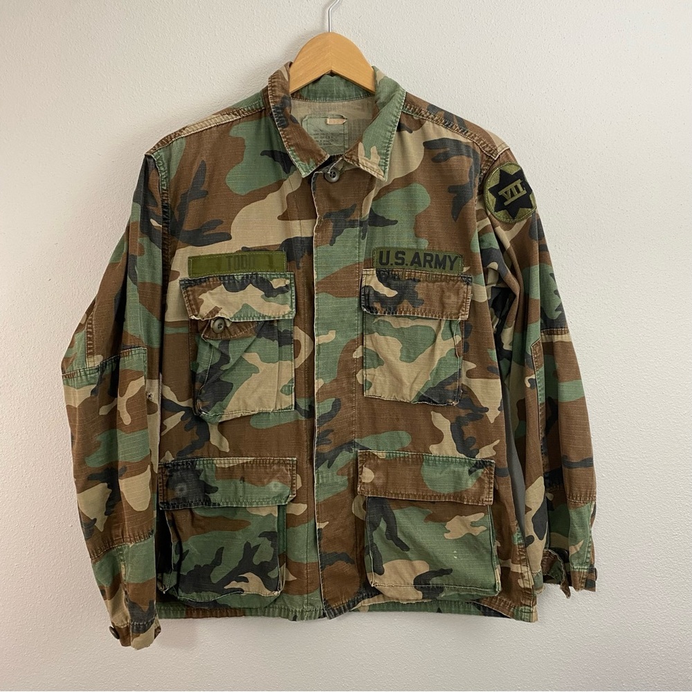 Vintage 1980’s US Army Military Camouflage Woodland‎ Battle Dress Uniform